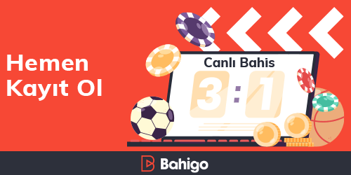 kırmızı renk arka plana beyaz oklar, futbol topu, casino çipleri ve laptop olan CTA
